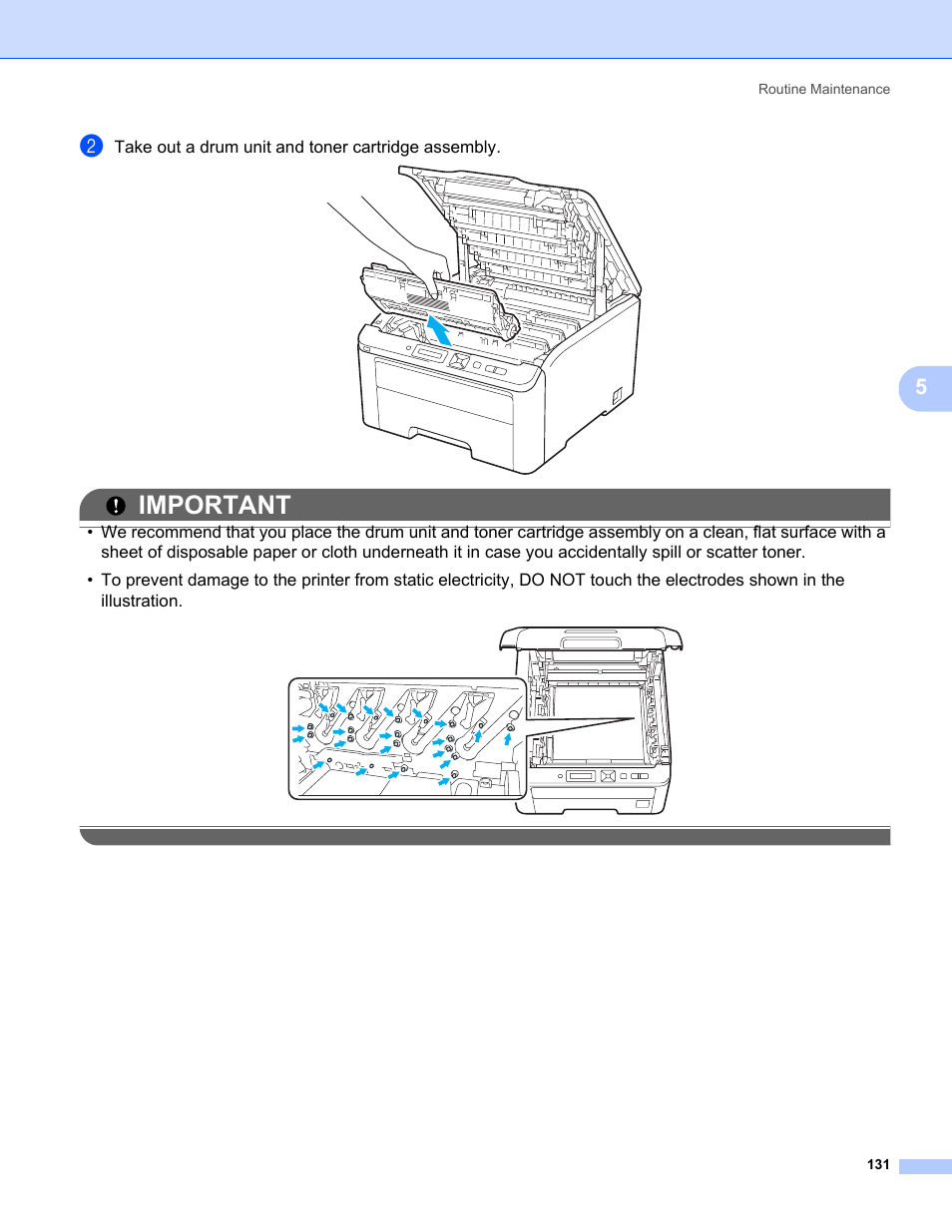 Important | Brother HL-3075CW User Manual | Page 136 / 194