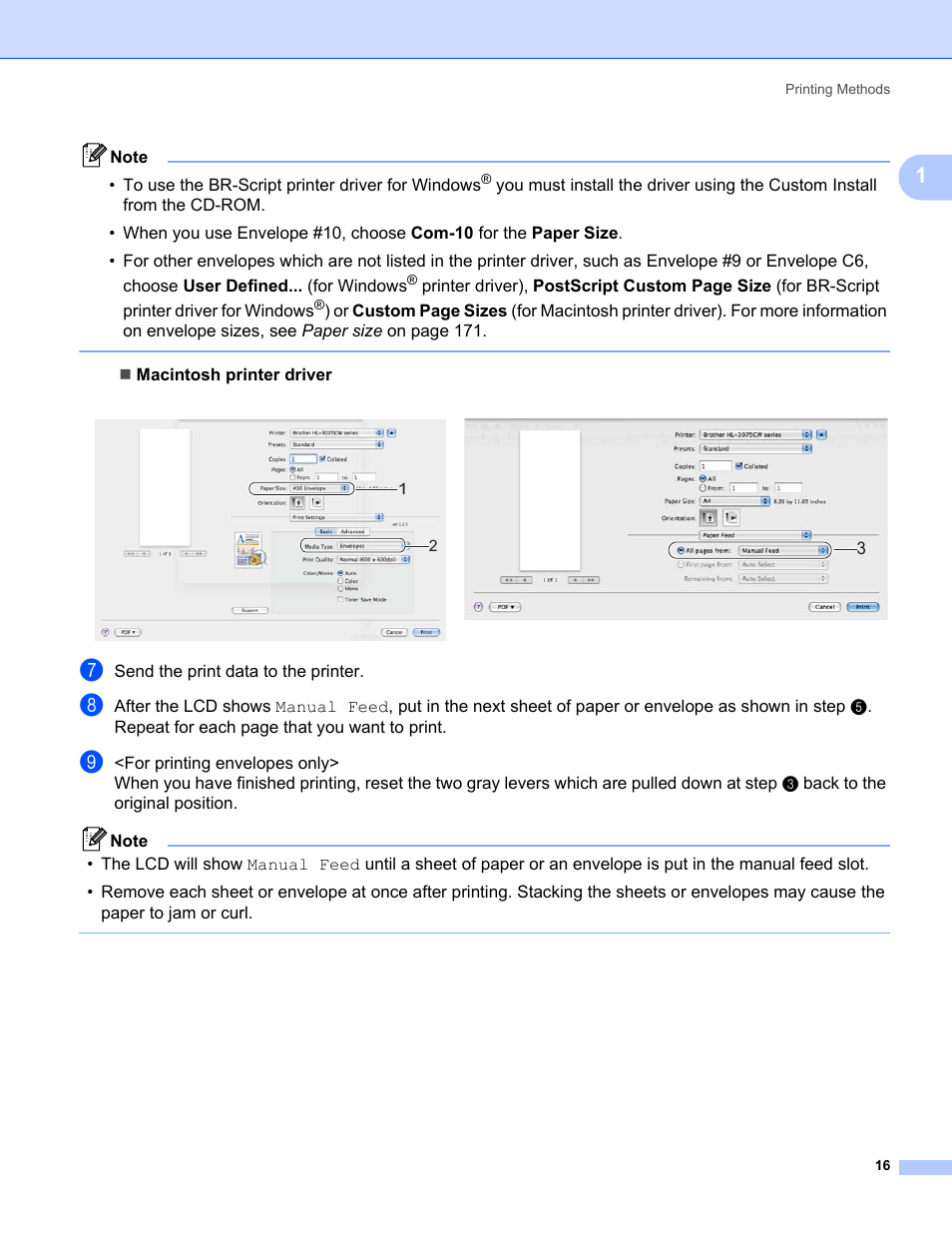 Brother HL-3075CW User Manual | Page 21 / 194
