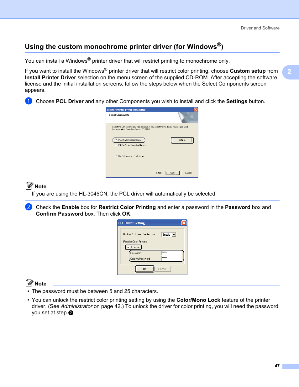 Brother HL-3075CW User Manual | Page 52 / 194