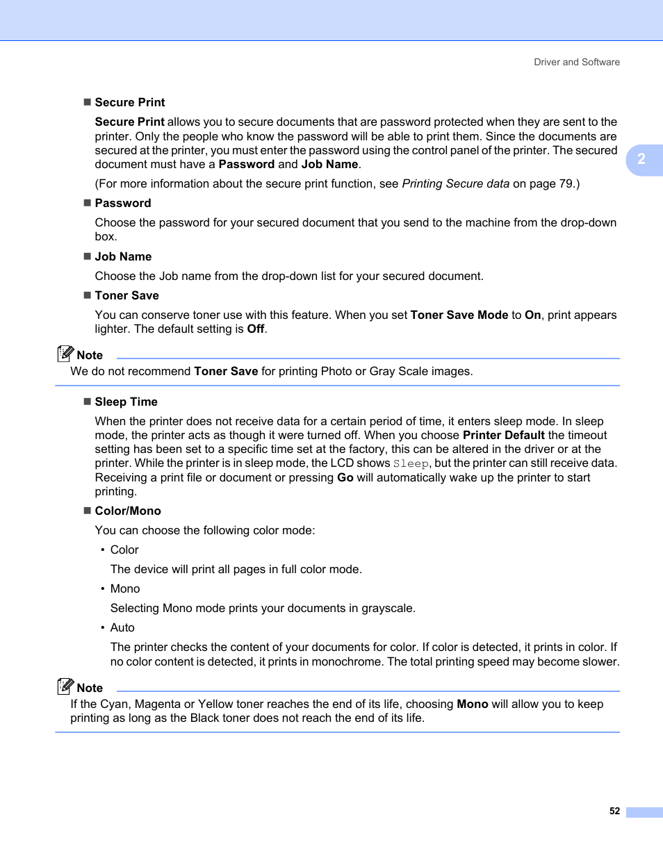 Brother HL-3075CW User Manual | Page 57 / 194