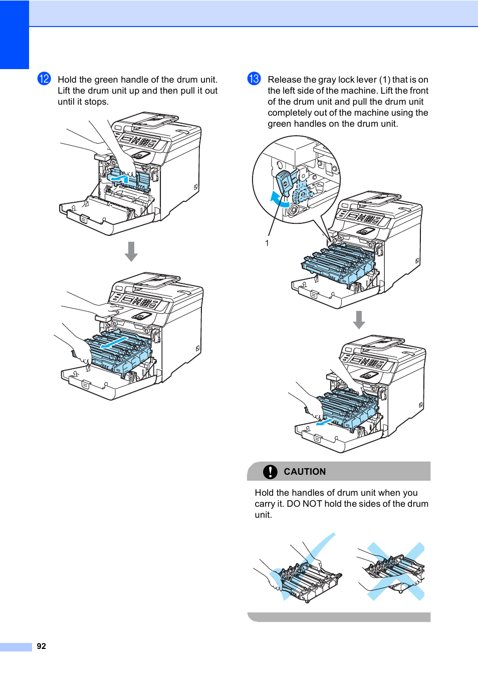 Caution | Brother DCP 9040CN User Manual | Page 104 / 167