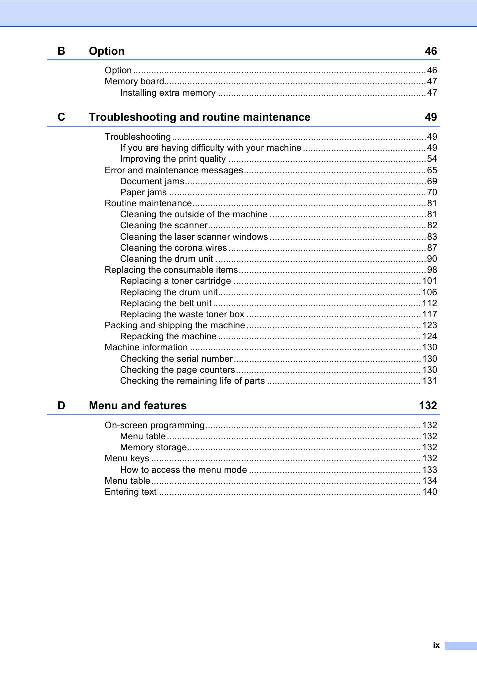 Brother DCP 9040CN User Manual | Page 11 / 167