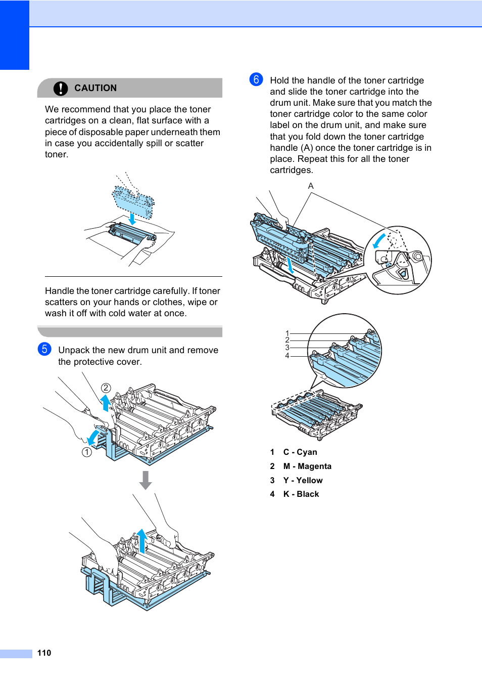 Caution | Brother DCP 9040CN User Manual | Page 122 / 167