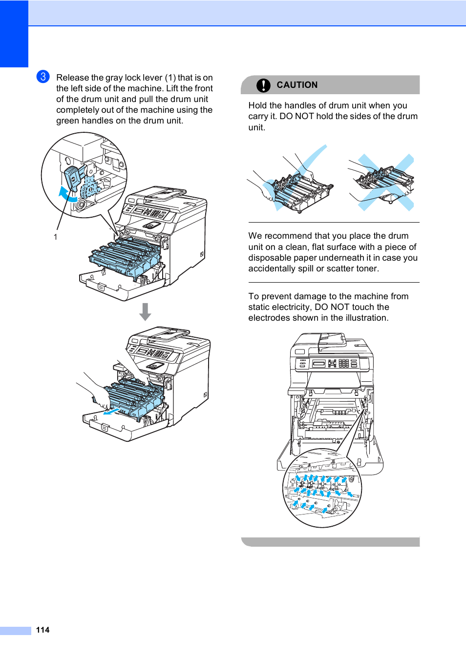 Caution | Brother DCP 9040CN User Manual | Page 126 / 167