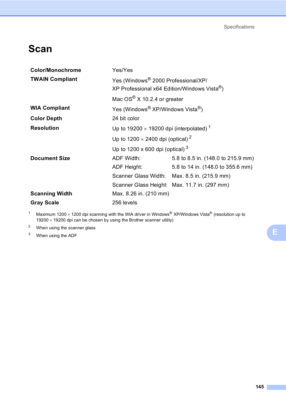 Scan | Brother DCP 9040CN User Manual | Page 157 / 167