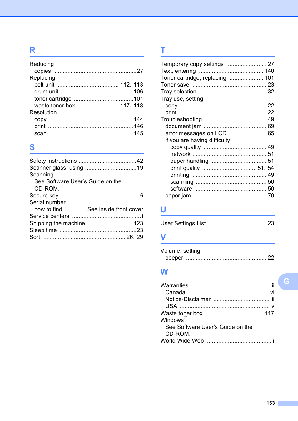 Brother DCP 9040CN User Manual | Page 165 / 167