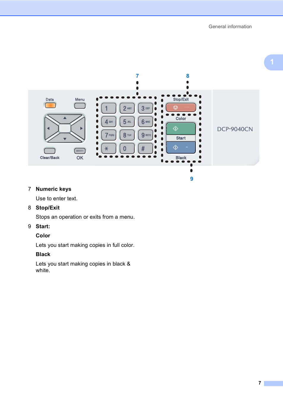 Brother DCP 9040CN User Manual | Page 19 / 167