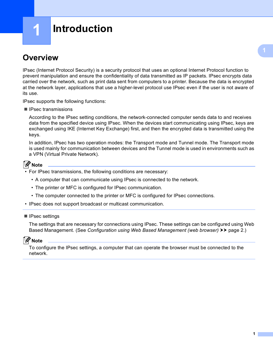 1 introduction, Overview, Introduction | Brother HL-S7000DN User Manual | Page 4 / 26
