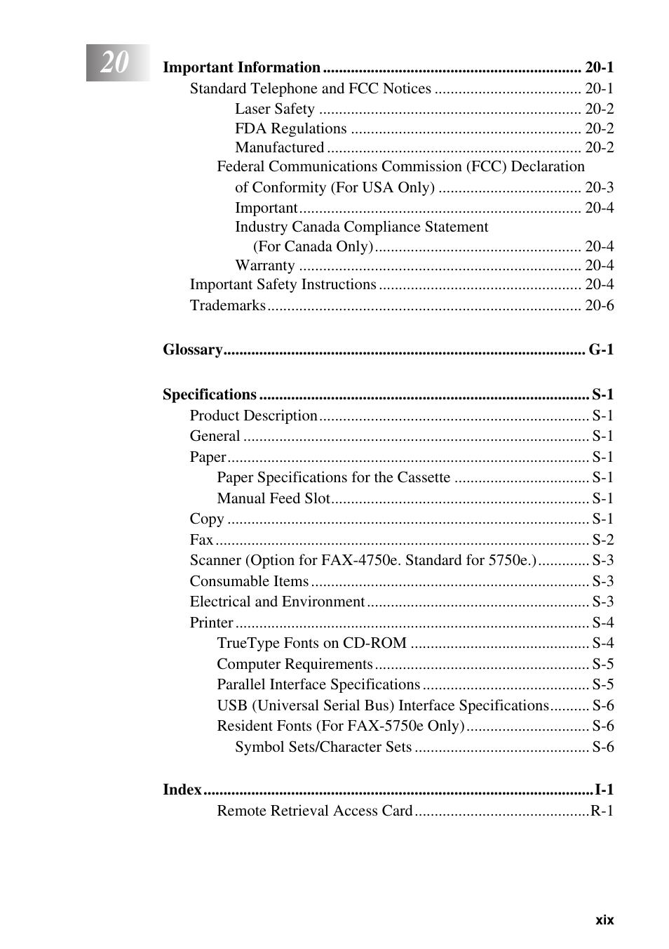 Brother FAX-5750e User Manual | Page 21 / 231