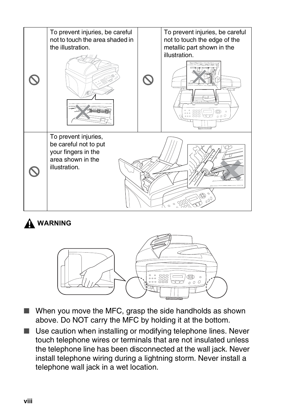 Brother MFC-3420C User Manual | Page 10 / 191