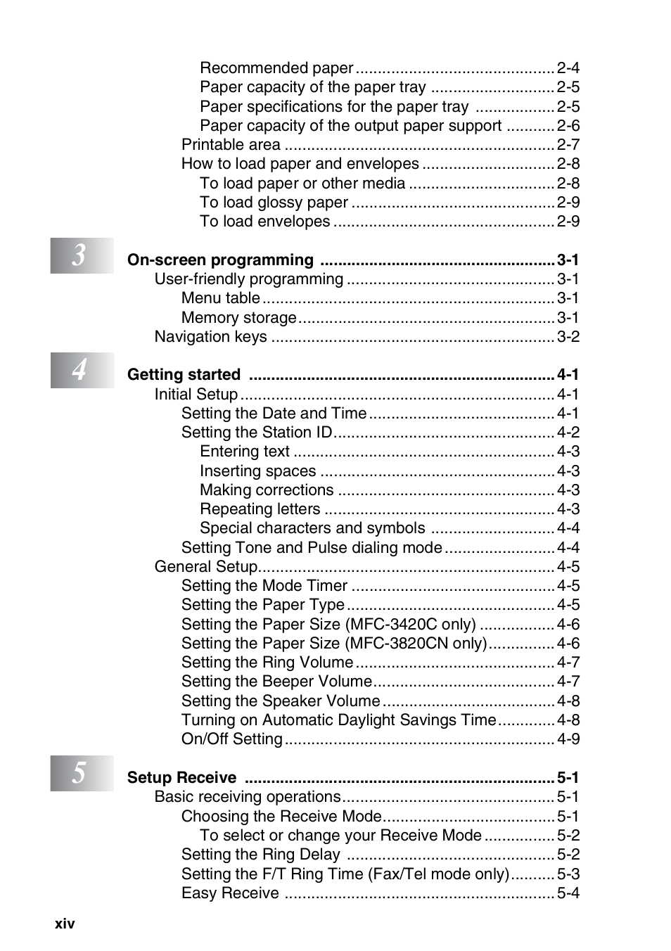 Brother MFC-3420C User Manual | Page 16 / 191
