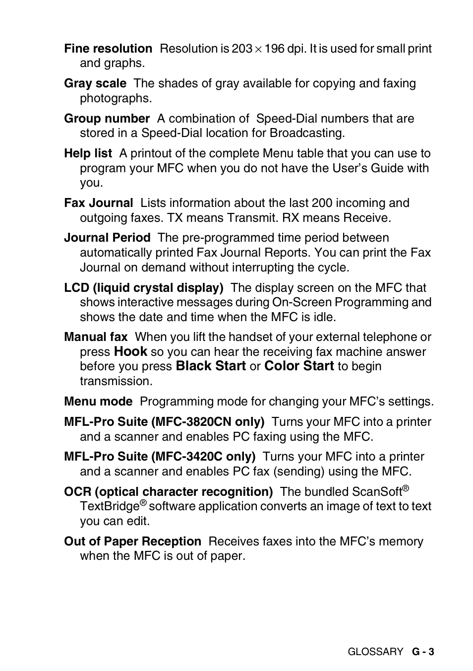 Brother MFC-3420C User Manual | Page 172 / 191
