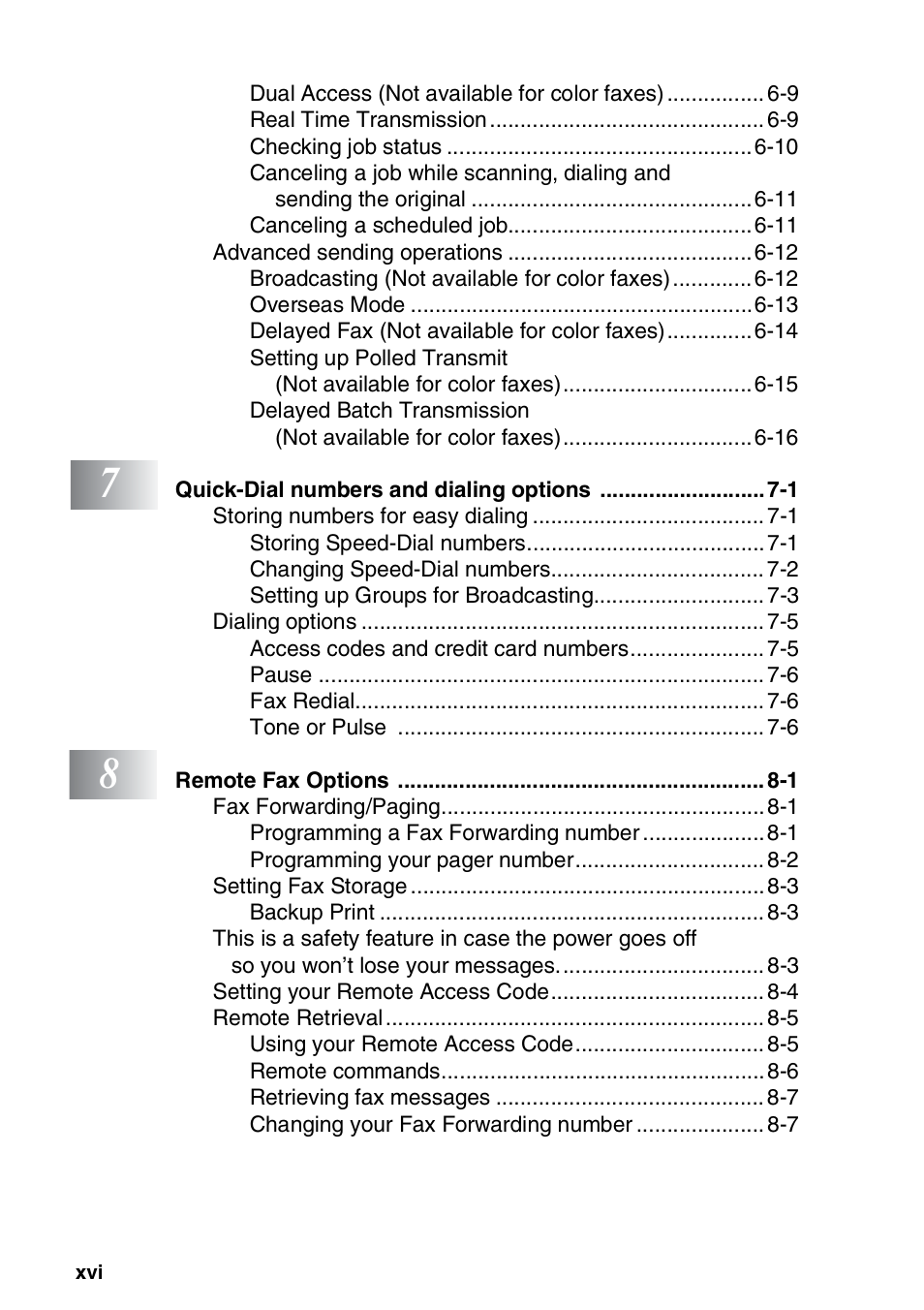 Brother MFC-3420C User Manual | Page 18 / 191