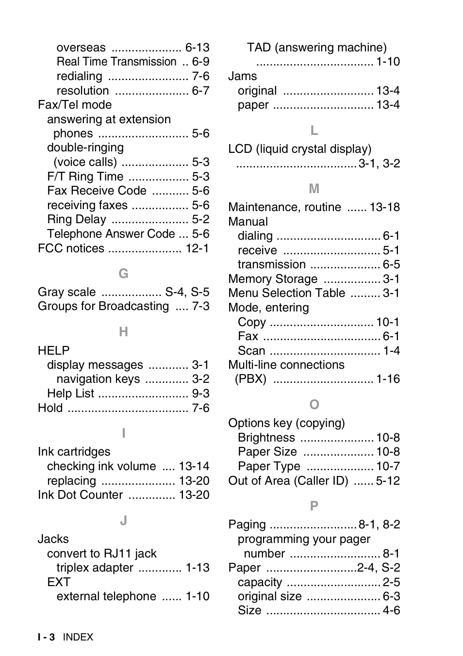 Brother MFC-3420C User Manual | Page 185 / 191