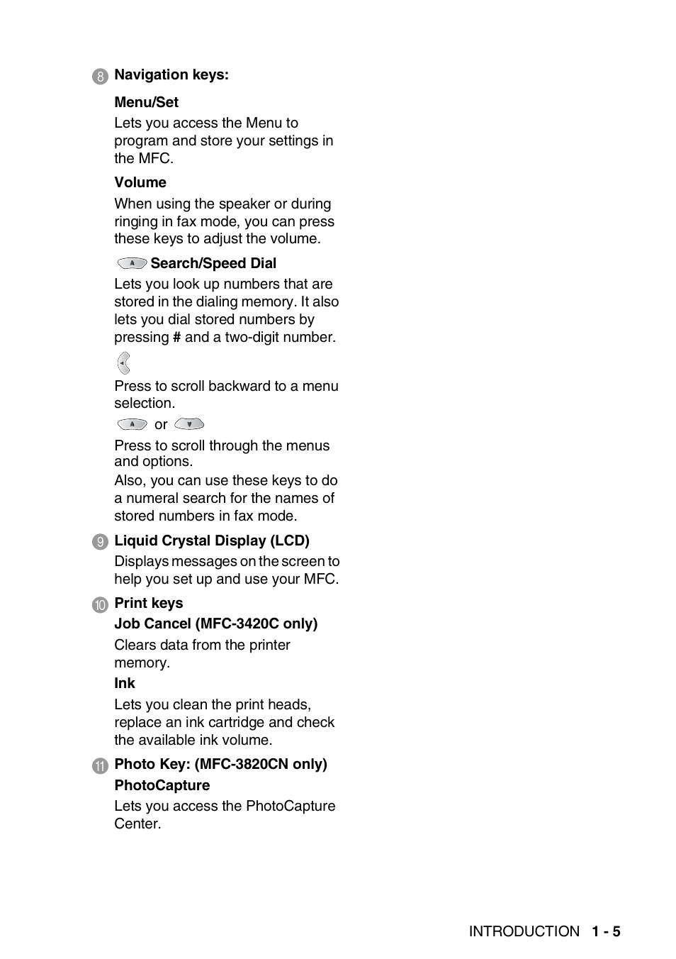 Brother MFC-3420C User Manual | Page 26 / 191