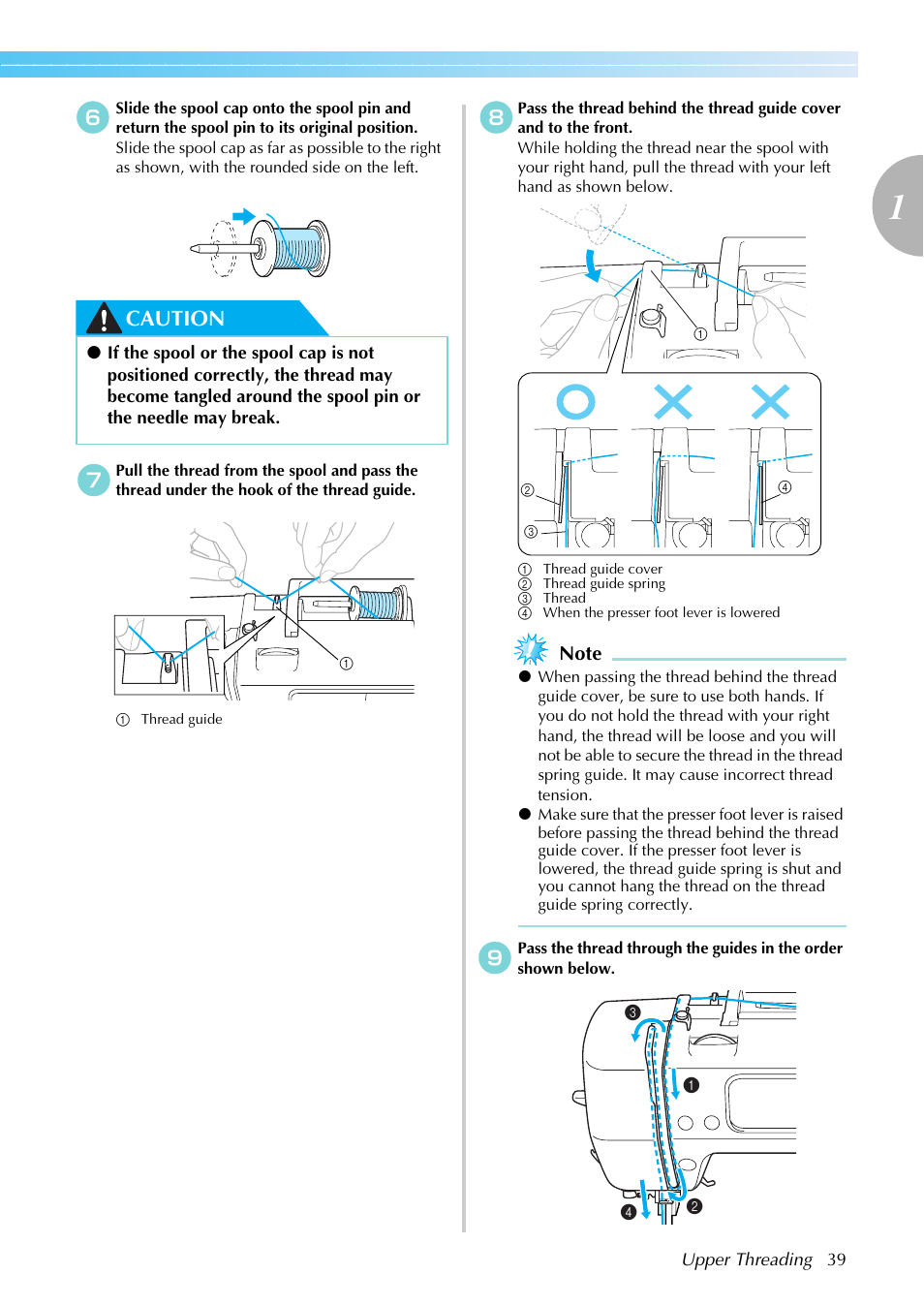 Caution | Brother SB7050E User Manual | Page 41 / 96