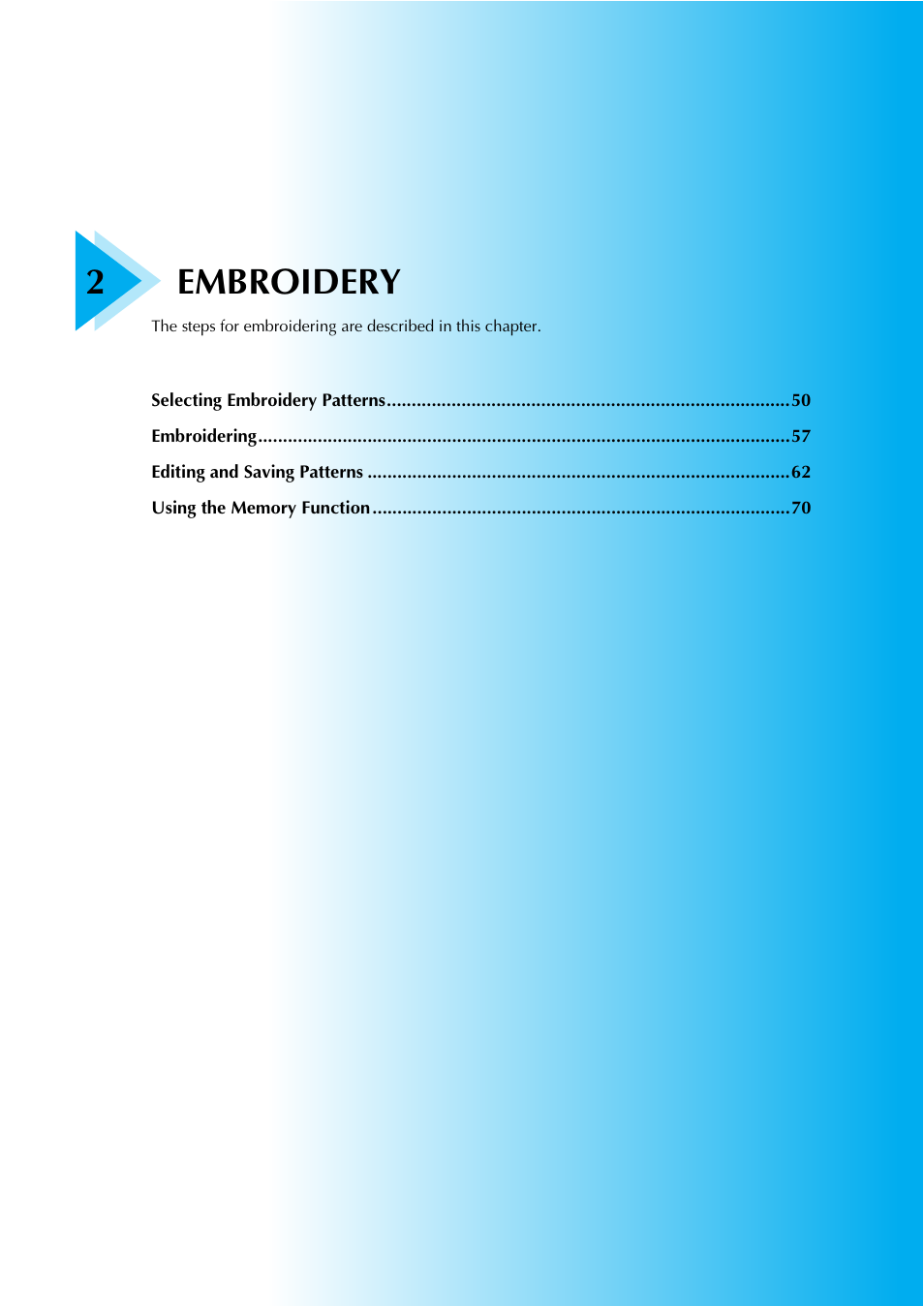 2embroidery | Brother SB7050E User Manual | Page 51 / 96