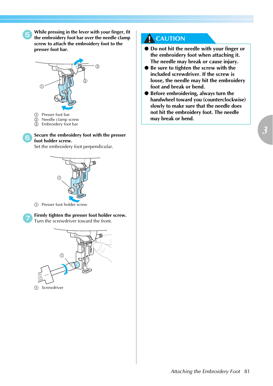 Caution | Brother SB7050E User Manual | Page 83 / 96