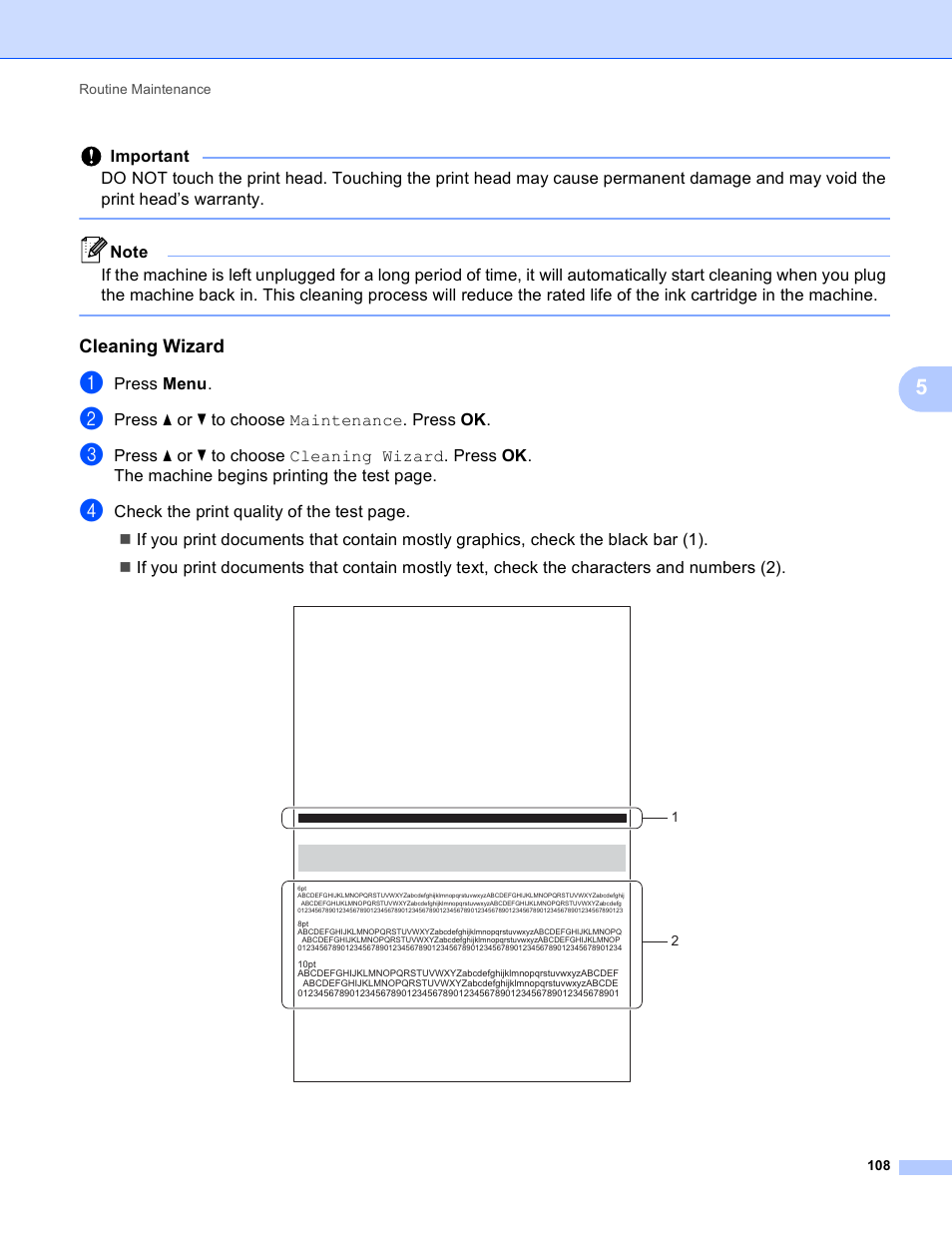 Cleaning wizard | Brother HL-S7000DN User Manual | Page 114 / 161