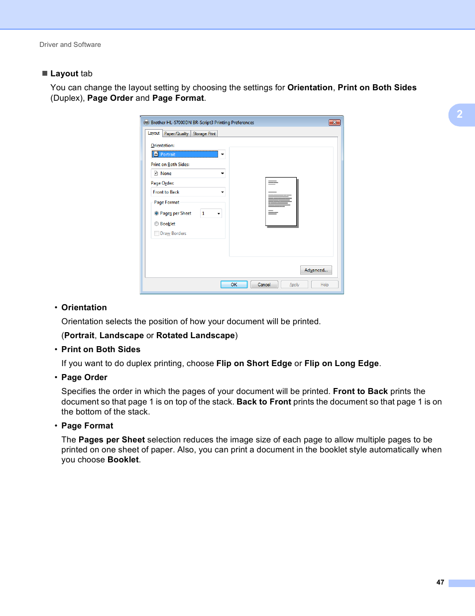Brother HL-S7000DN User Manual | Page 53 / 161
