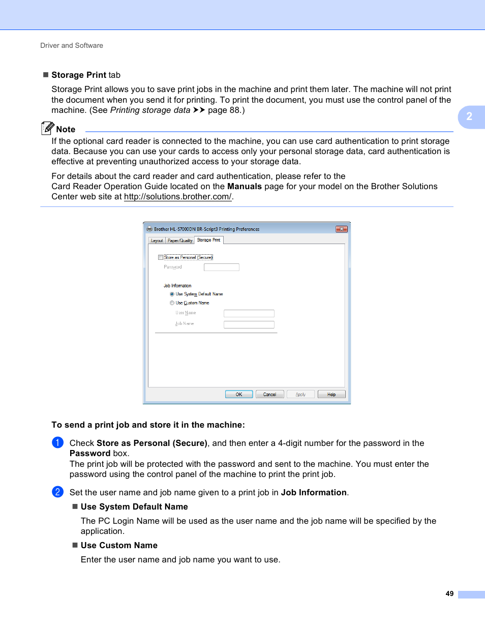 Brother HL-S7000DN User Manual | Page 55 / 161