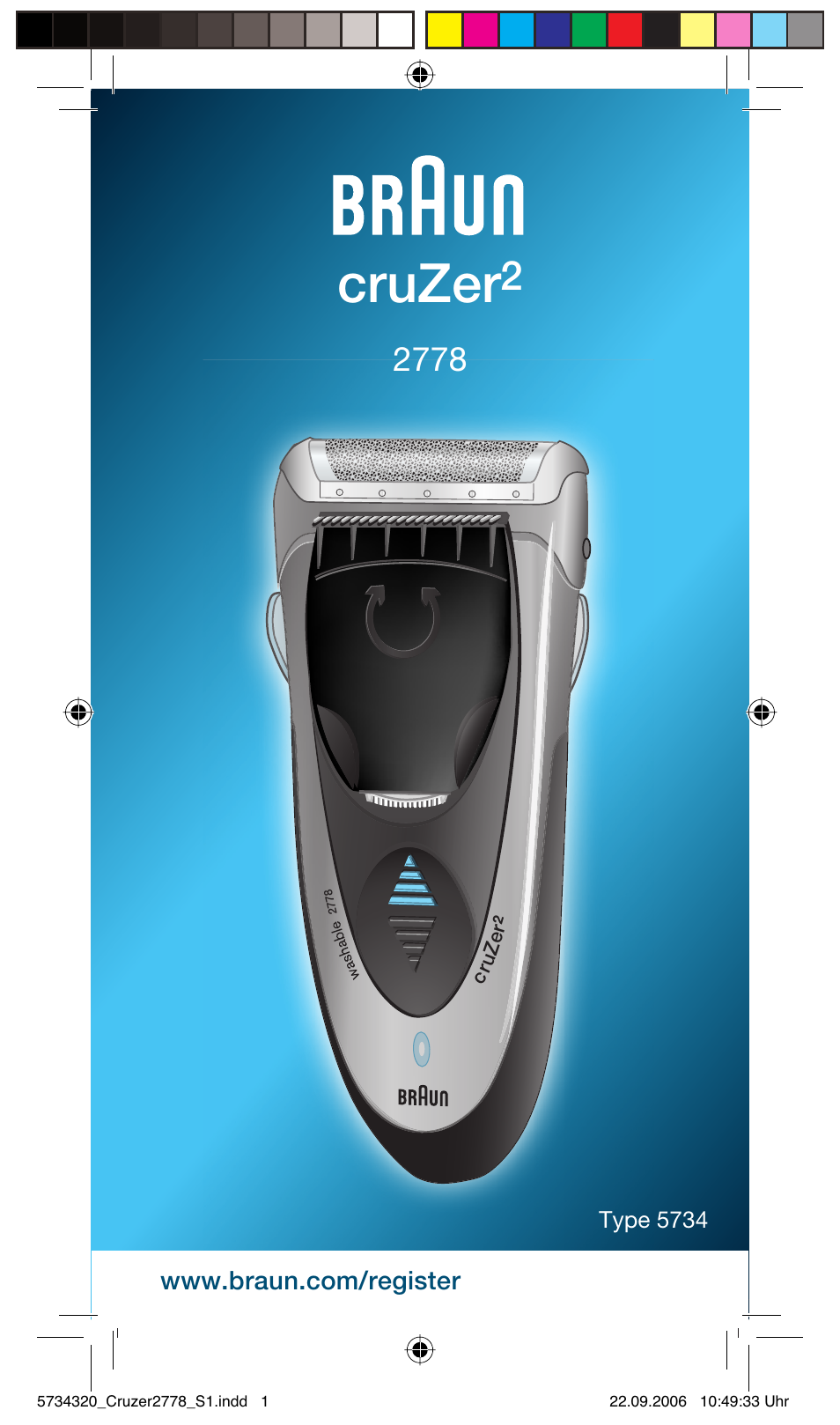 Braun 2778 Cruzer2 User Manual | 55 pages