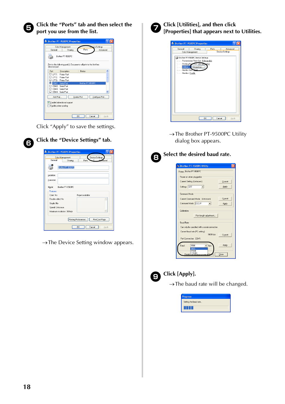 Brother PT-9500PC User Manual | Page 19 / 62