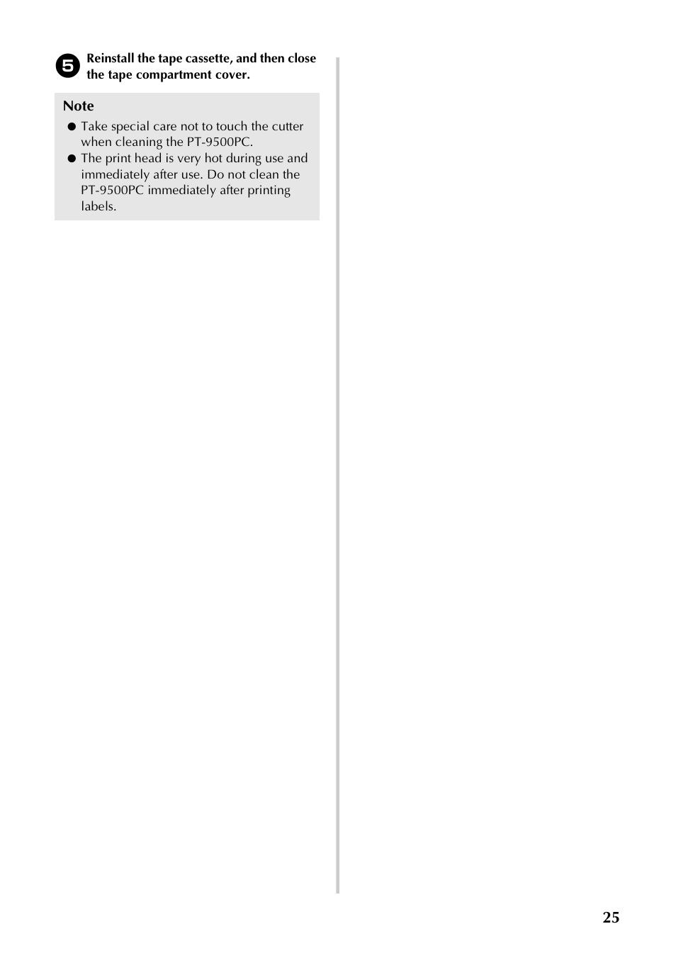 Brother PT-9500PC User Manual | Page 26 / 62