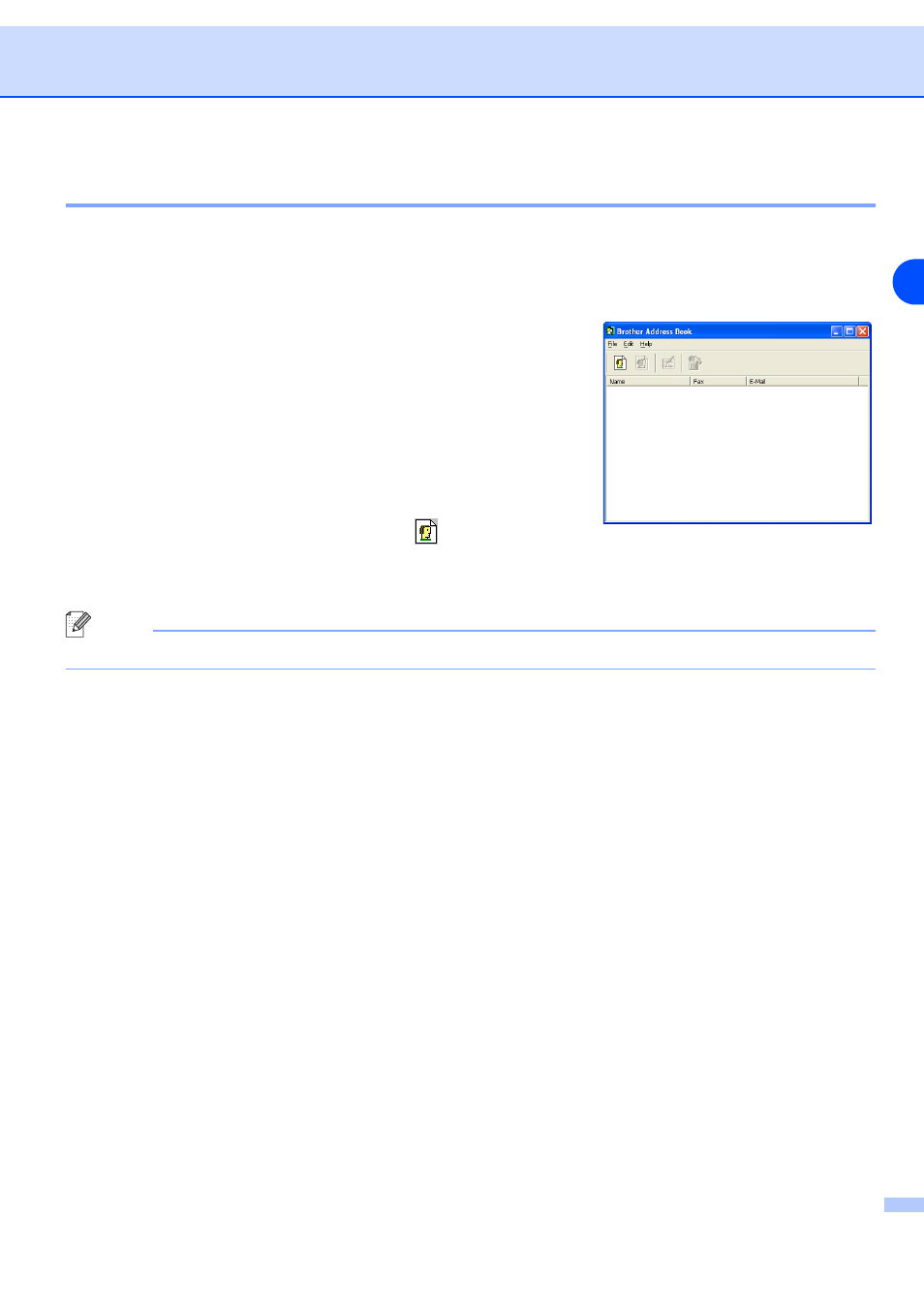 Using the bfp address book, Setting up a member in the address book, Using the bfp address book -7 | Setting up a member in the address book -7, 9using the bfp address book | Brother MFC-9420CN User Manual | Page 74 / 94