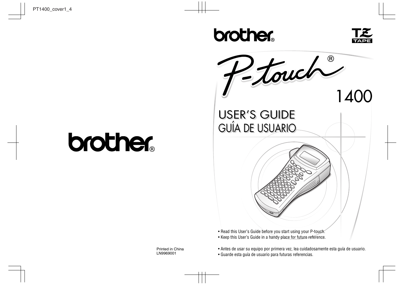 Brother PT-1600 User Manual | 116 pages