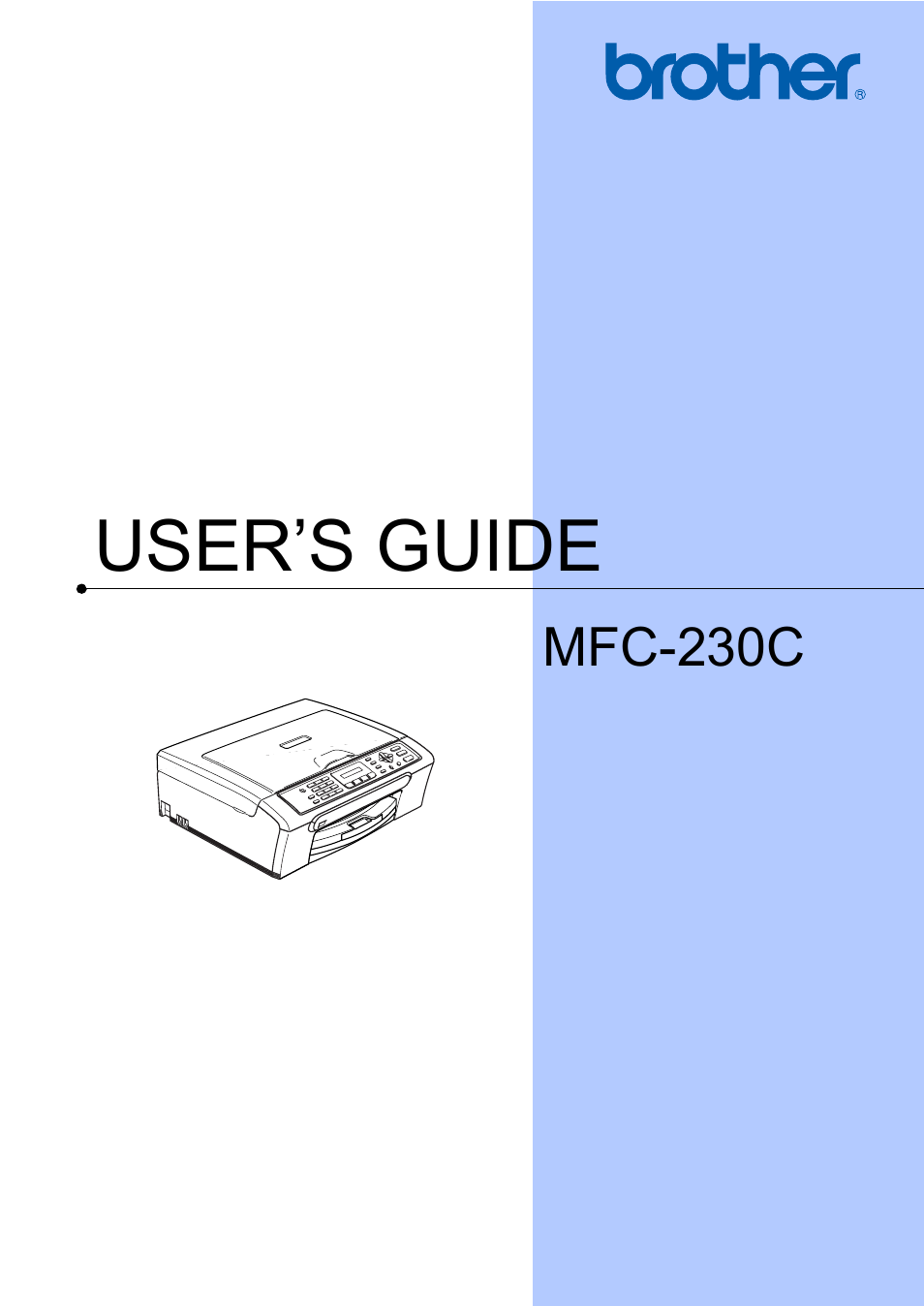 Brother MFC-230C User Manual | 148 pages