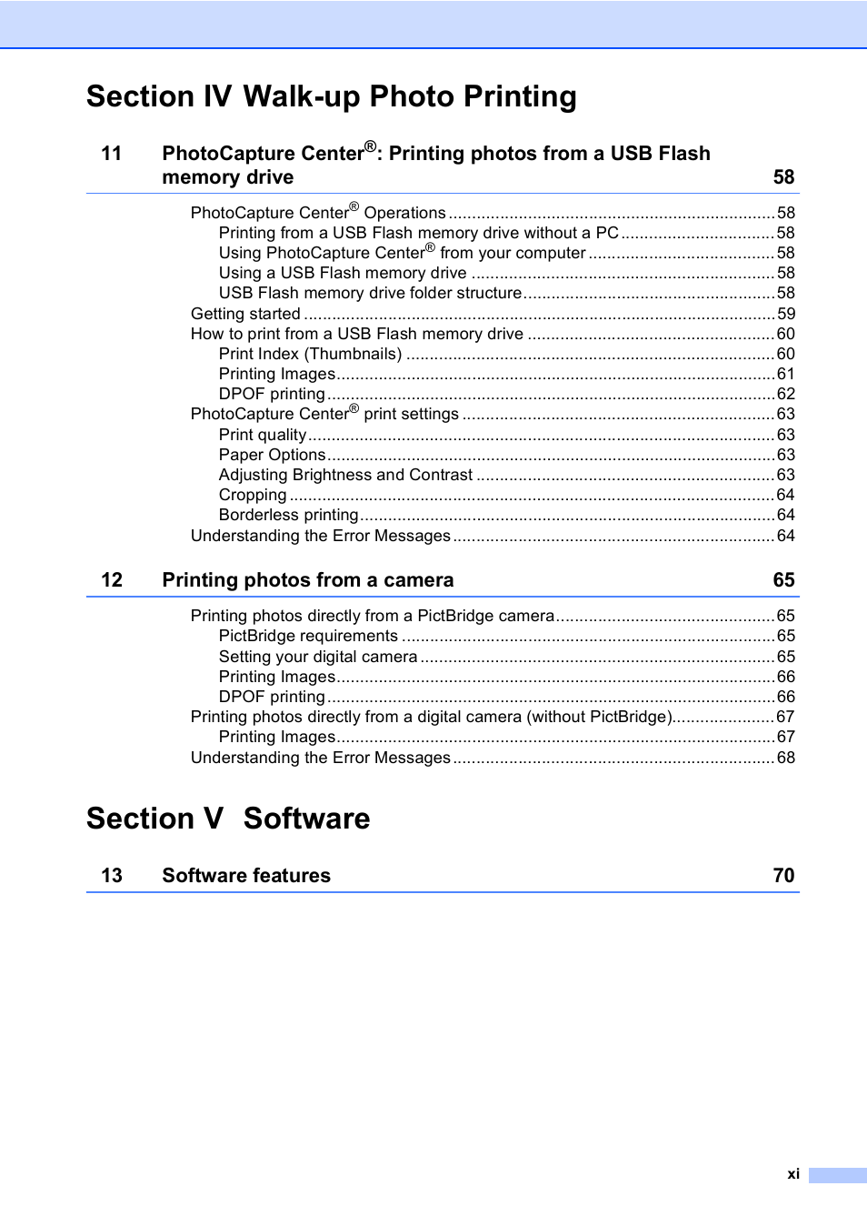 Brother MFC-230C User Manual | Page 13 / 148