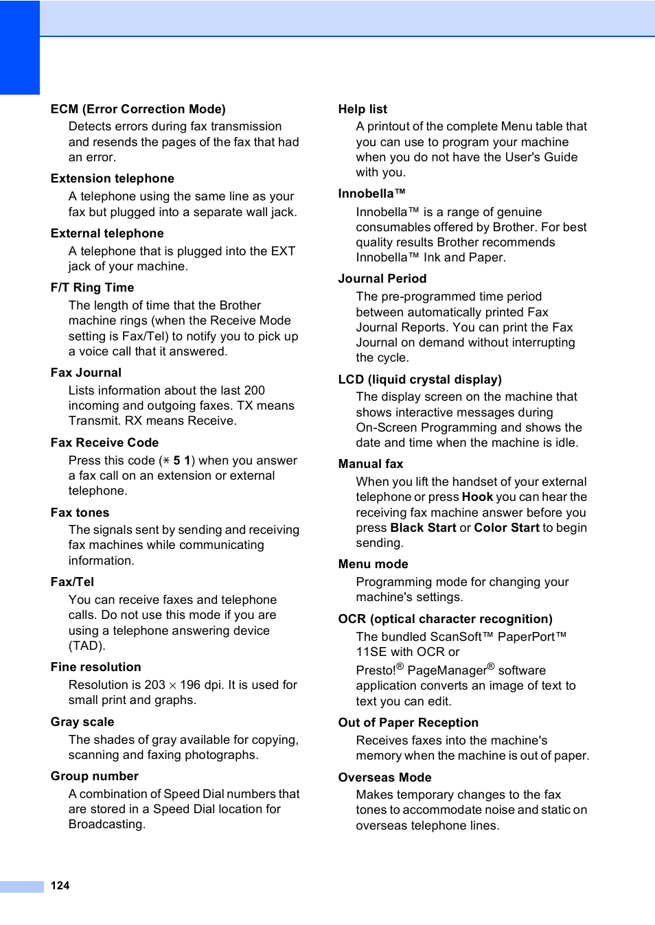 Brother MFC-230C User Manual | Page 140 / 148