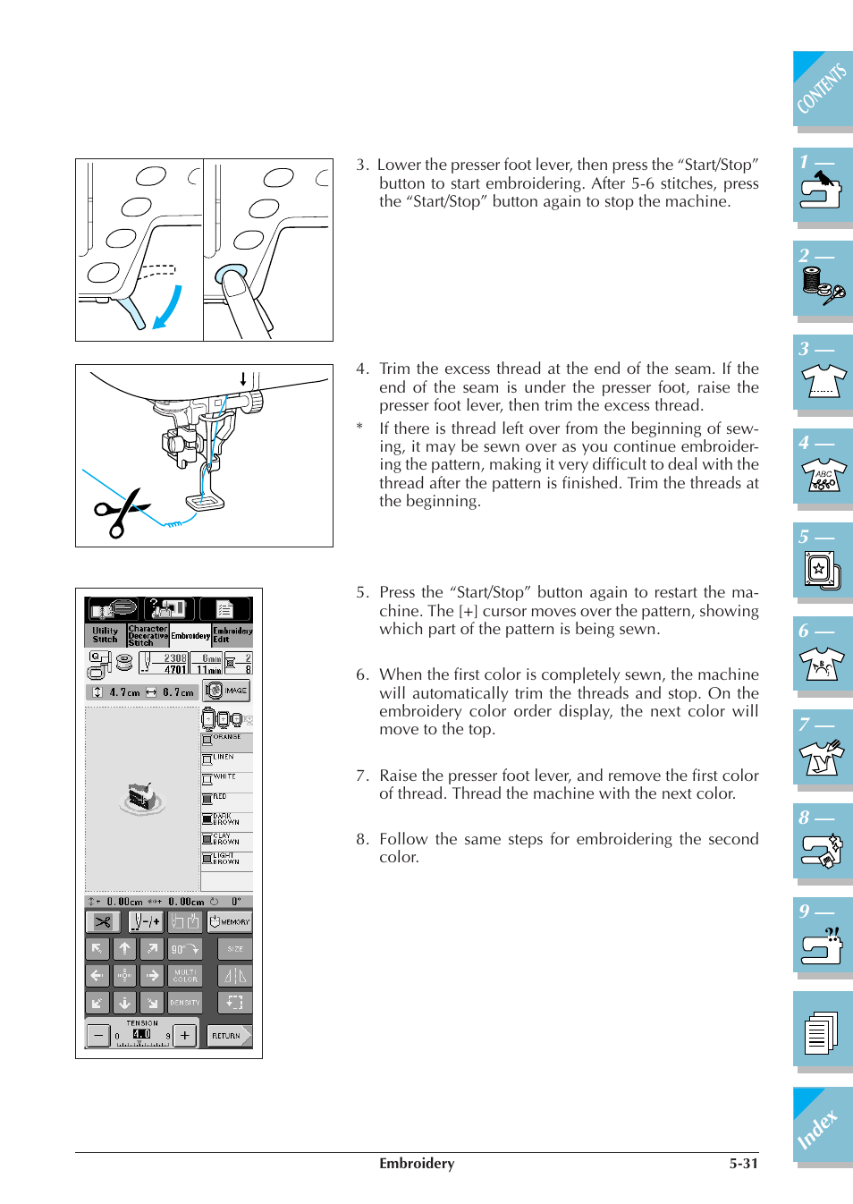 Brother ULT2001 2001N 2001C 2002D 2003D User Manual | Page 206 / 321