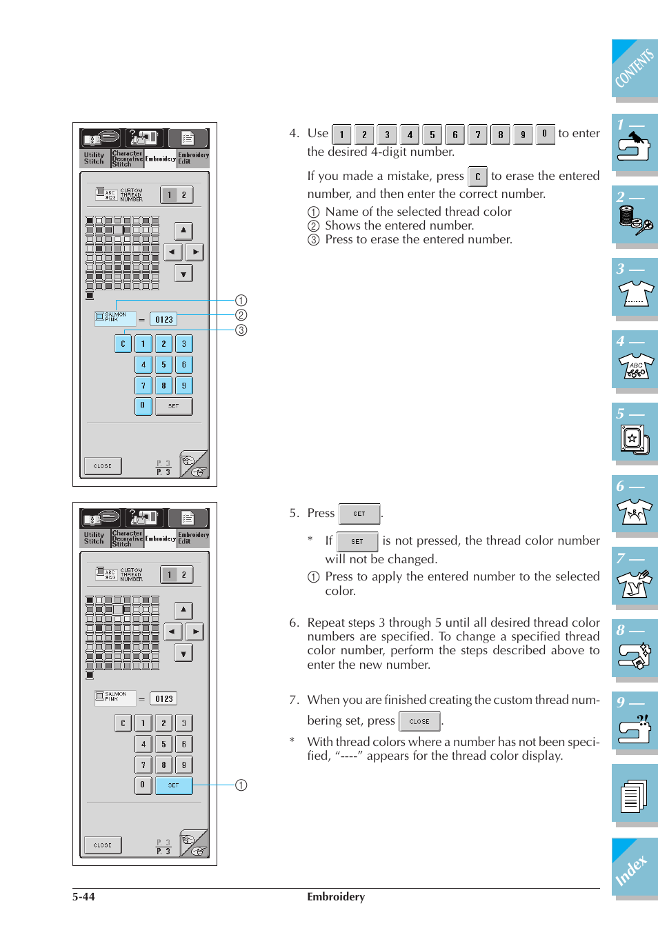 Brother ULT2001 2001N 2001C 2002D 2003D User Manual | Page 219 / 321