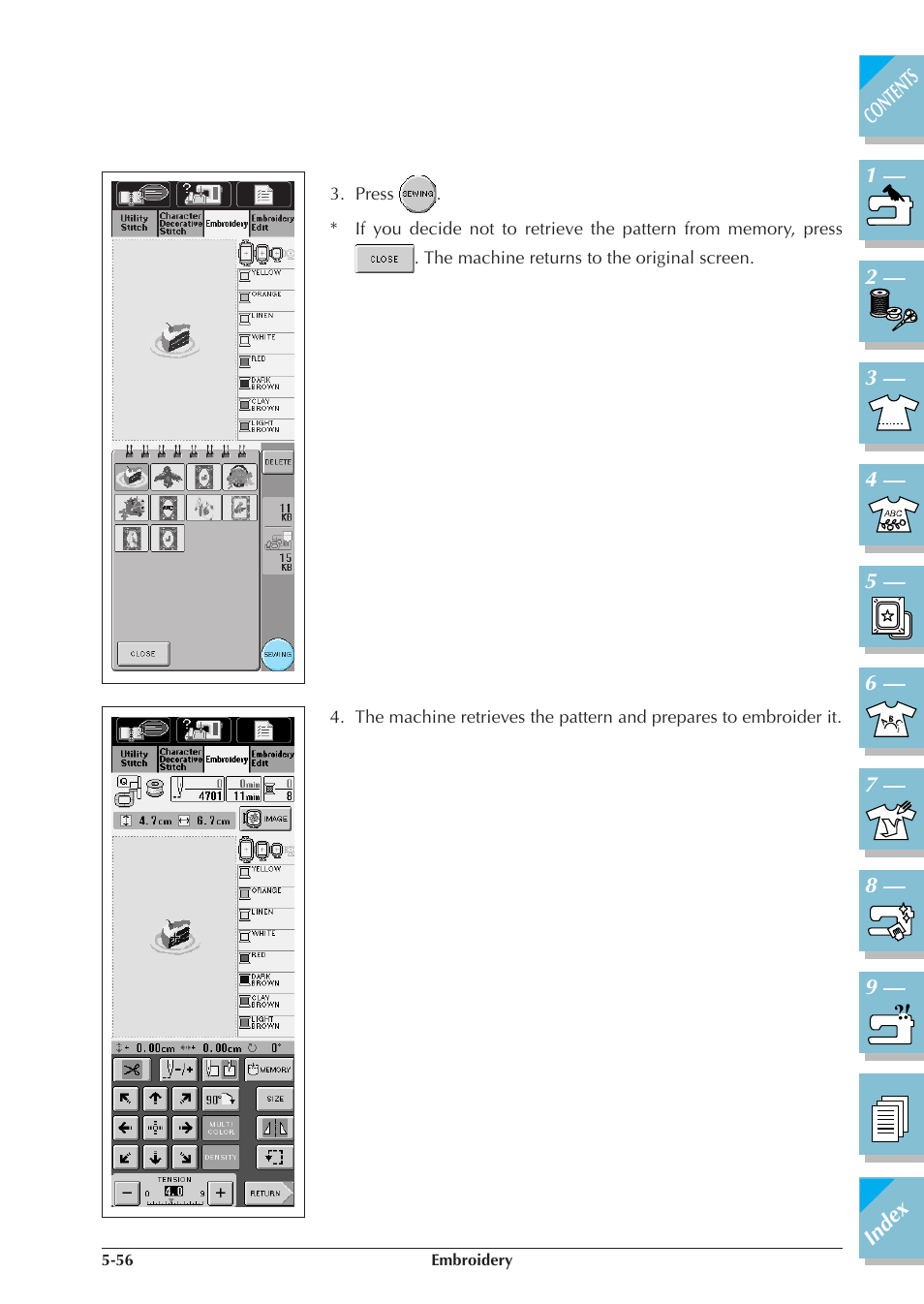 Brother ULT2001 2001N 2001C 2002D 2003D User Manual | Page 231 / 321