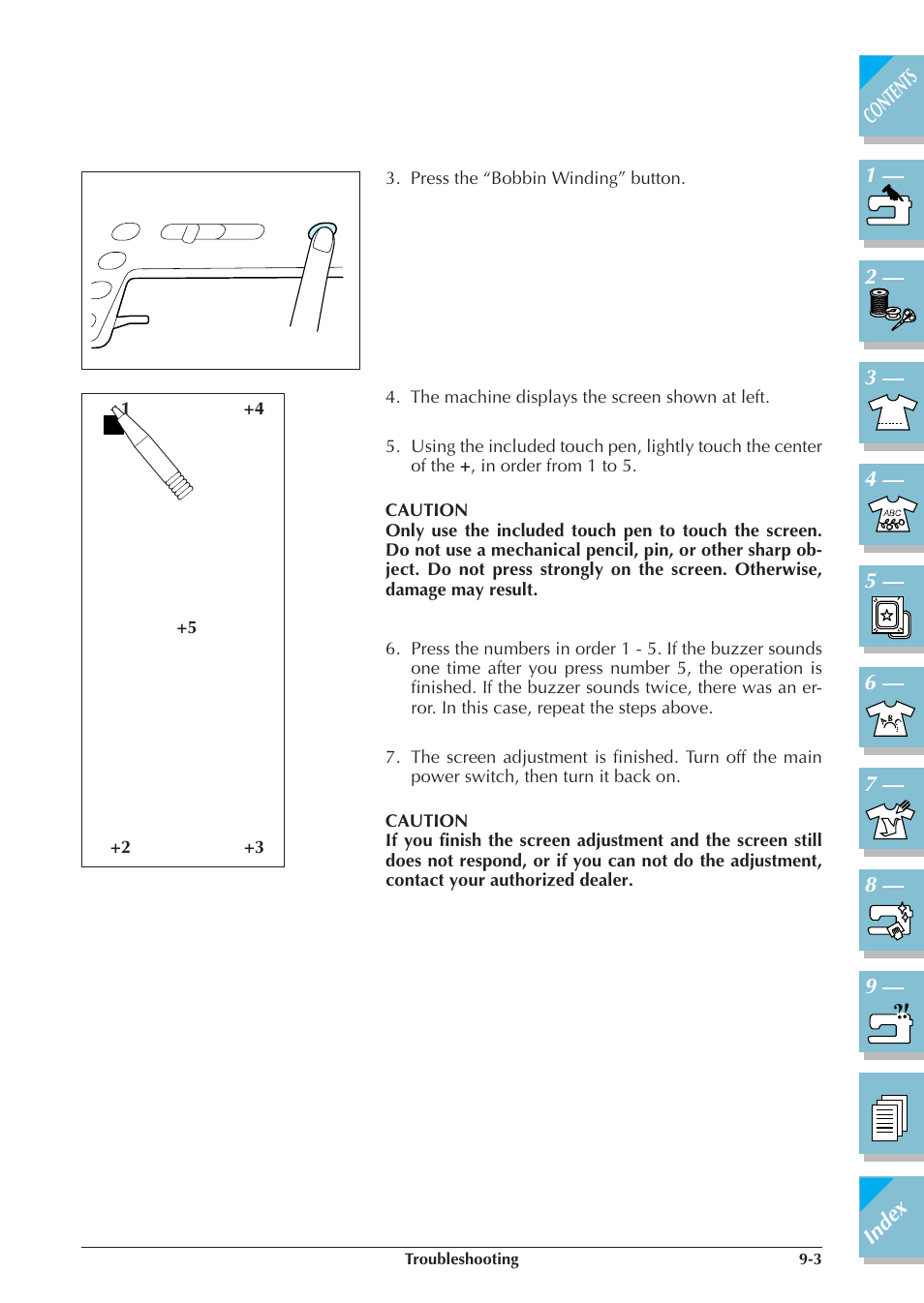 P.9-3) | Brother ULT2001 2001N 2001C 2002D 2003D User Manual | Page 300 / 321