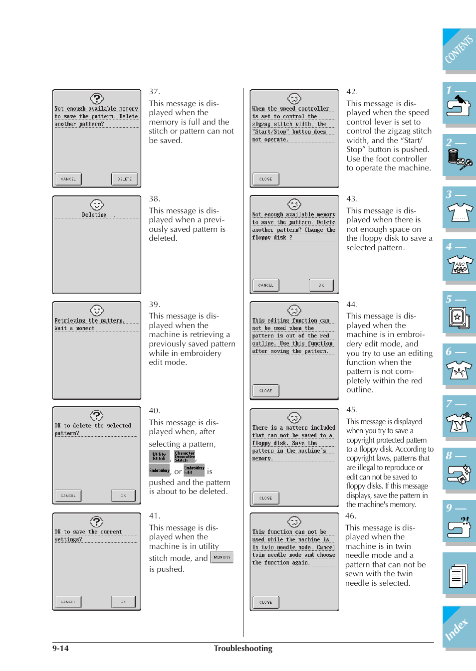 Brother ULT2001 2001N 2001C 2002D 2003D User Manual | Page 311 / 321