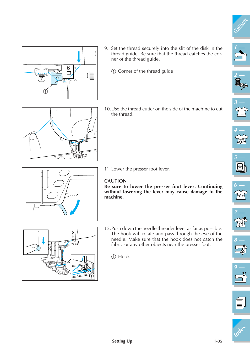 P.1-35) | Brother ULT2001 2001N 2001C 2002D 2003D User Manual | Page 46 / 321