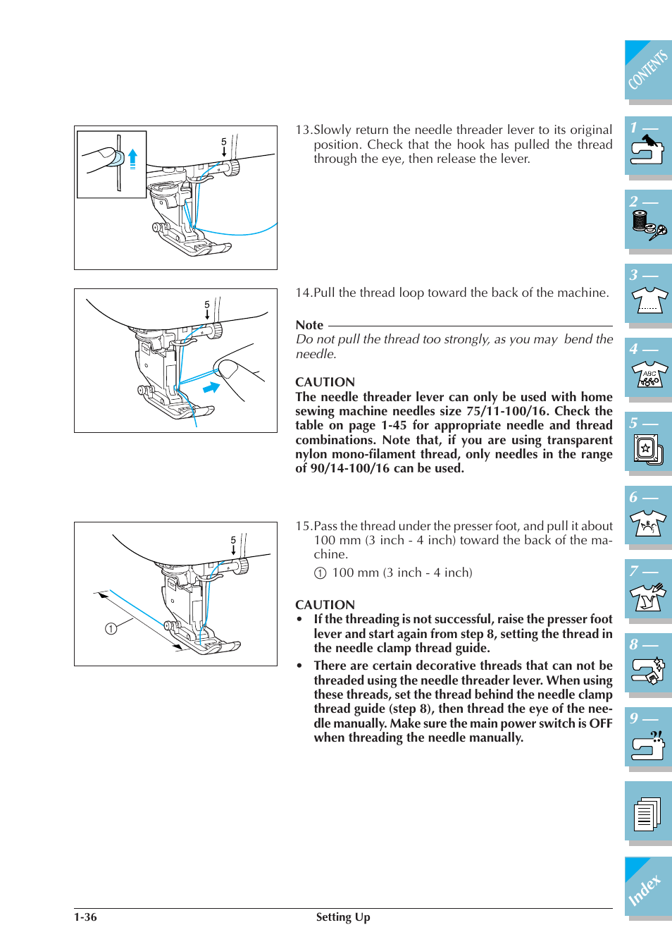 Brother ULT2001 2001N 2001C 2002D 2003D User Manual | Page 47 / 321