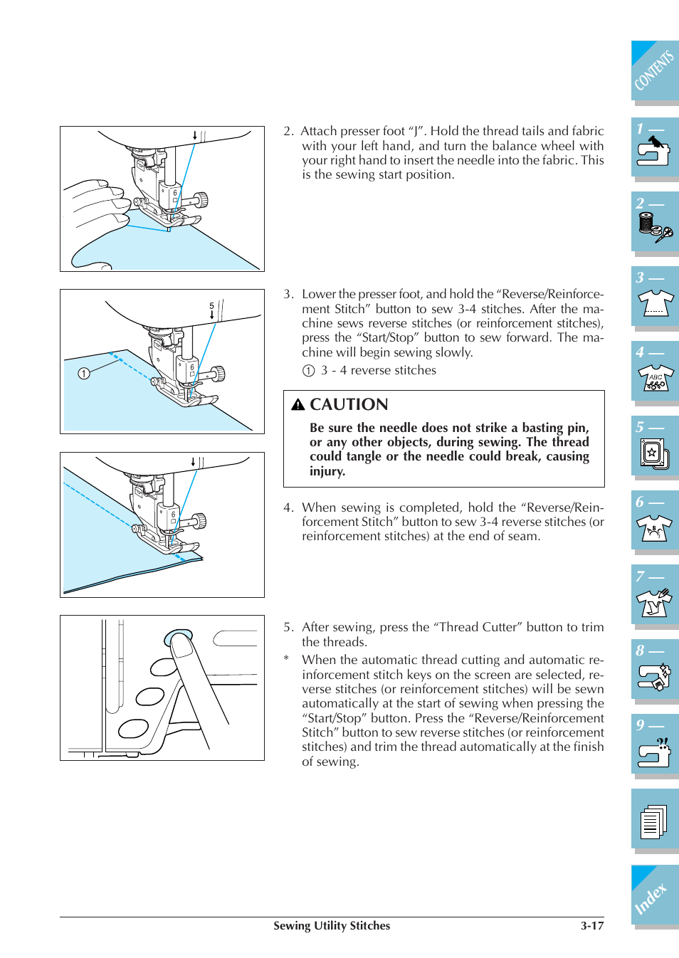 Caution | Brother ULT2001 2001N 2001C 2002D 2003D User Manual | Page 90 / 321