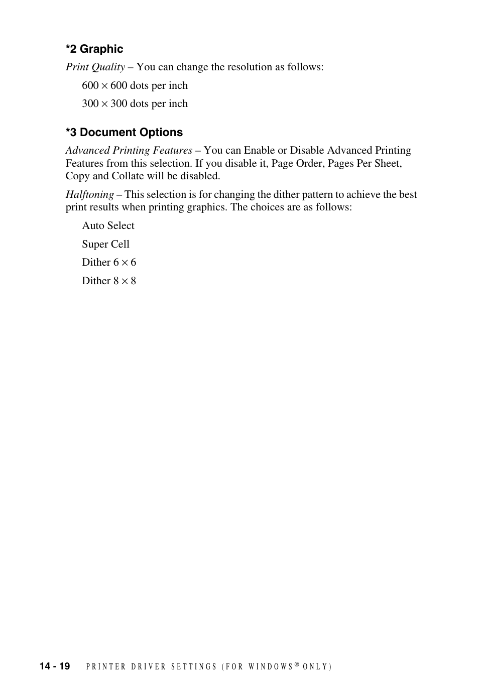 2 graphic, 3 document options, 2 graphic -19 *3 document options -19 | Brother MFC-9700 User Manual | Page 128 / 228