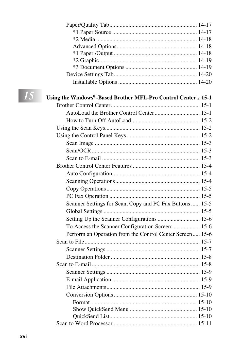 Brother MFC-9700 User Manual | Page 18 / 228