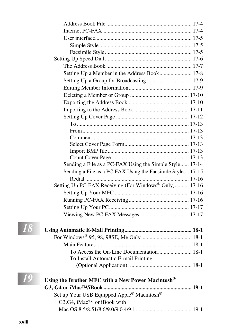 Brother MFC-9700 User Manual | Page 20 / 228