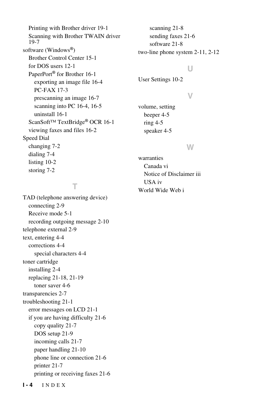 Brother MFC-9700 User Manual | Page 224 / 228