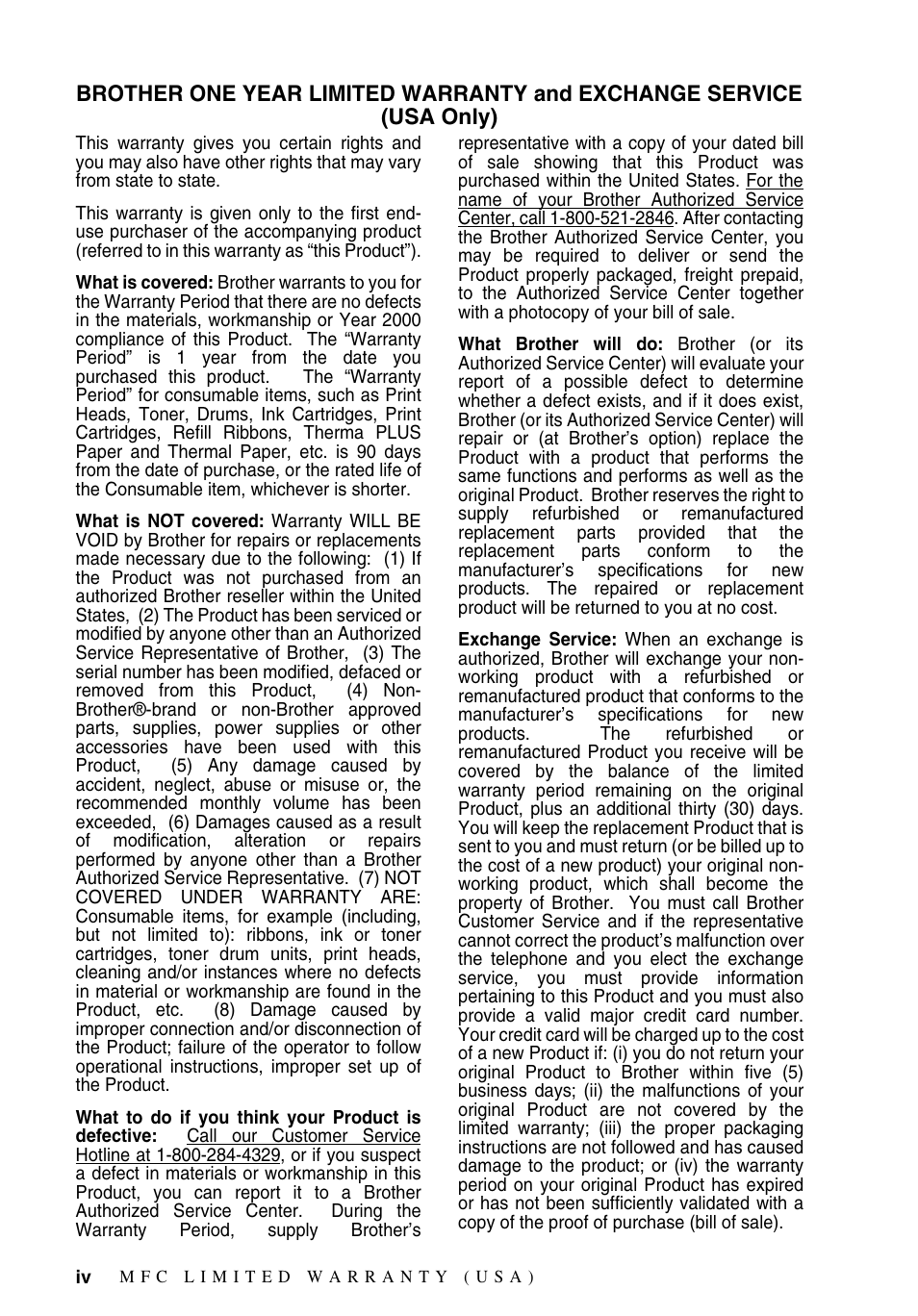 Brother MFC-9700 User Manual | Page 6 / 228