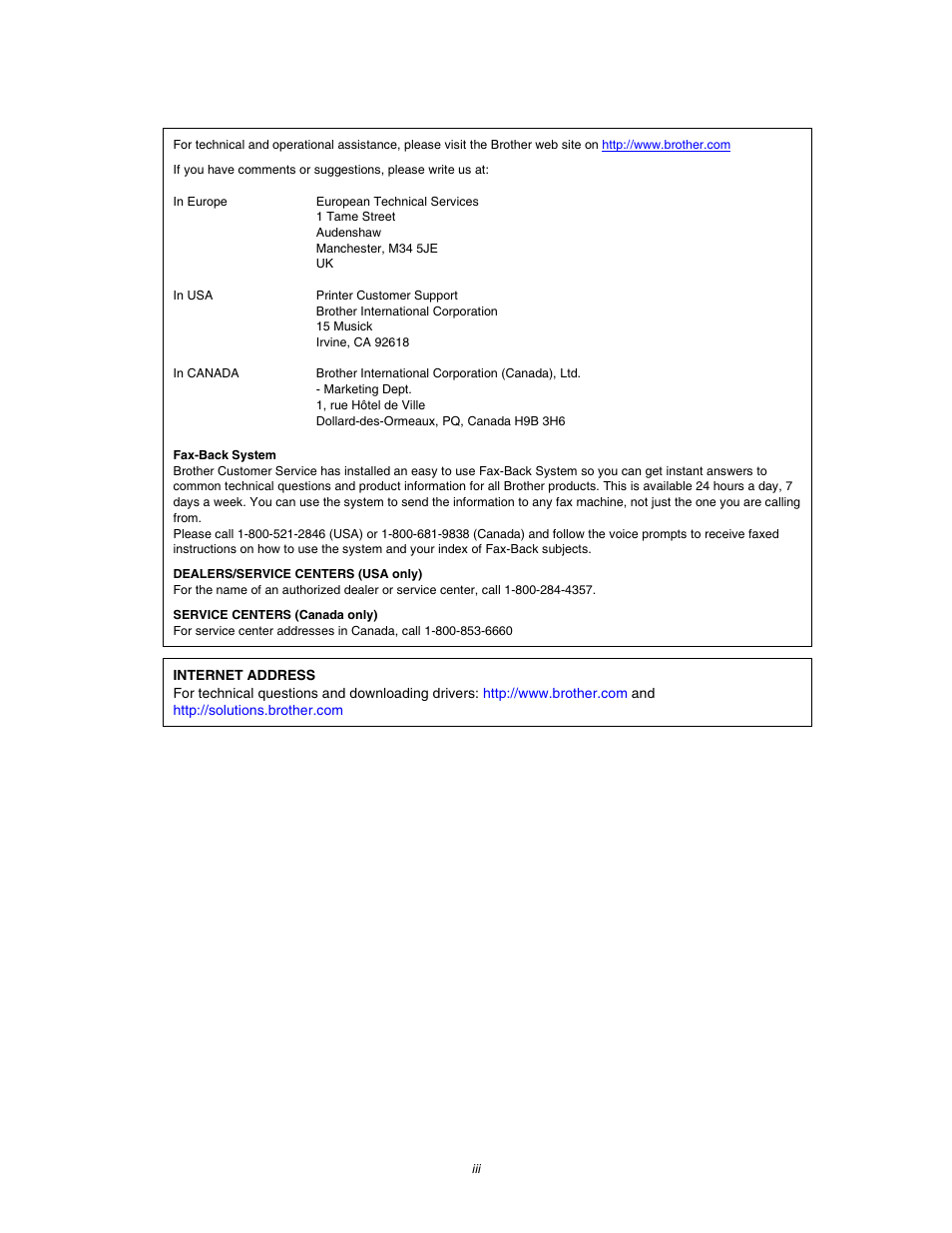 Brother HL-4000CN User Manual | Page 3 / 78