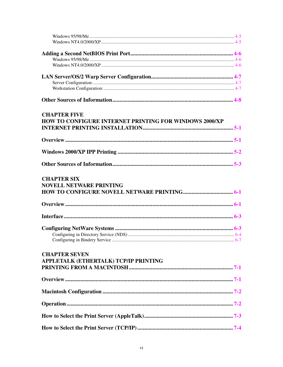 Brother HL-4000CN User Manual | Page 6 / 78