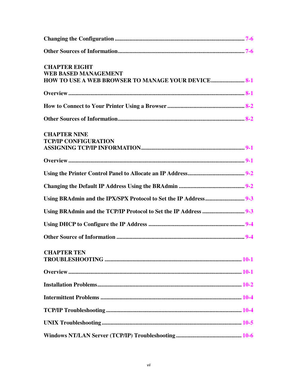 Brother HL-4000CN User Manual | Page 7 / 78