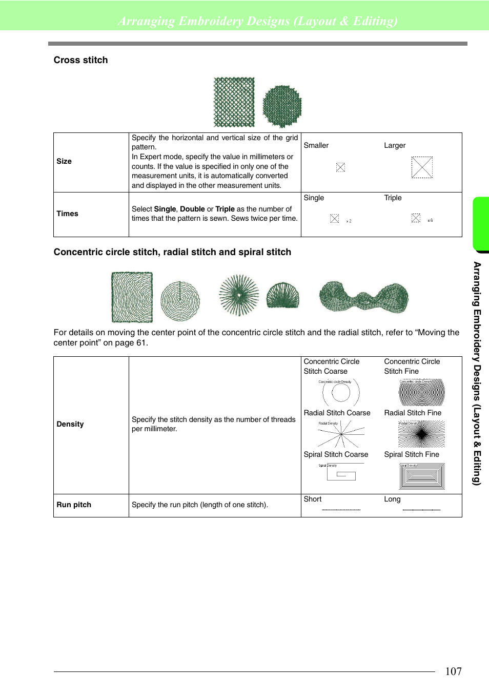 Arranging embroidery designs (layout & editing) | Brother PE-DESIGN 8 User Manual | Page 109 / 269